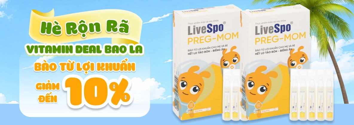 Hè rộn rã - vitamin deal bao la bào từ lợi khuẩn giảm đến 10%
